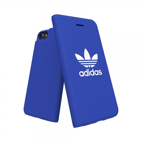 Adidas iPhone 6/6S/7/8/SE suojakuori TAI Booklet Case ADICOLOR SS18 Sininen