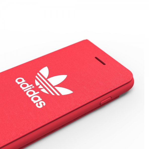 Adidas iPhone 6/6S/7/8/SE suojakuori TAI Booklet Case ADICOLOR SS18 Punainen