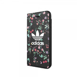 Adidas iPhone 6/6S/7/8/SE Suojakotelo TAI Kirjakotelo AOP FW18 Kukat Musta