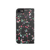 Adidas iPhone 6/6S/7/8/SE Suojakotelo TAI Kirjakotelo AOP FW18 Kukat Musta