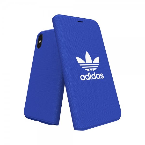 Adidas iPhone X/Xs -kotelo TAI Booklet Case ADICOLOR SS18 Sininen