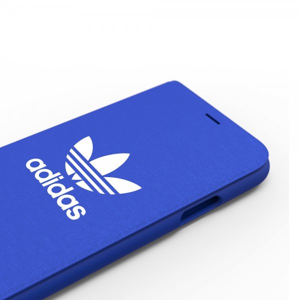 Adidas iPhone X/Xs -kotelo TAI Booklet Case ADICOLOR SS18 Sininen