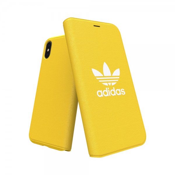 Adidas iPhone X/Xs -suojakotelo TAI Booklet Case ADICOLOR SS18 Keltainen