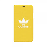 Adidas iPhone X/Xs -suojakotelo TAI Booklet Case ADICOLOR SS18 Keltainen