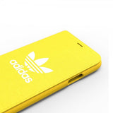 Adidas iPhone X/Xs -suojakotelo TAI Booklet Case ADICOLOR SS18 Keltainen