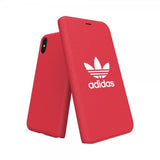 Adidas iPhone X/Xs -kotelo TAI kirjakotelo ADICOLOR SS18 Punainen