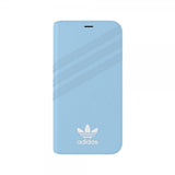 Adidas iPhone X/Xs -suojakotelo TAI Booklet Case Suede FW18 Sininen