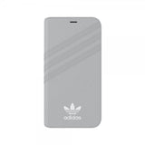 Adidas iPhone X/Xs -kotelo TAI Booklet Case Suede FW18 Harmaa