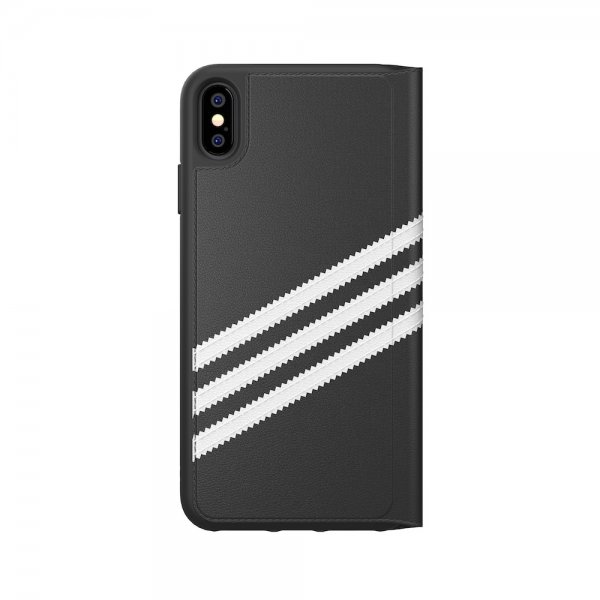 Adidas iPhone Xs Max -kotelo TAI Booklet Case FW18, musta/valkoinen