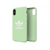 Adidas iPhone X/Xs -kuori TAI Muotoonvalettu kuori kangas FW18 Clear Mint