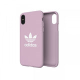 Adidas iPhone X/Xs -kuori OR Moulded Case Canvas FW18 Clear Pink