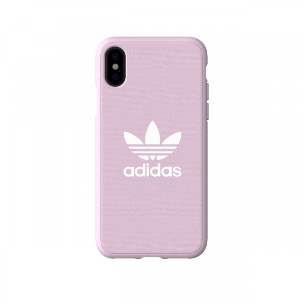 Adidas iPhone X/Xs -kuori OR Moulded Case Canvas FW18 Clear Pink
