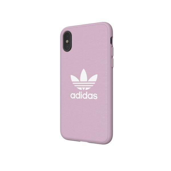 Adidas iPhone X/Xs -kuori OR Moulded Case Canvas FW18 Clear Pink