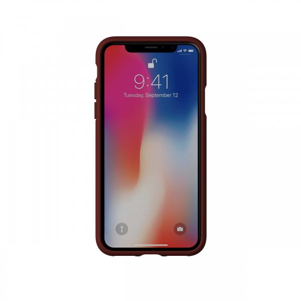 Adidas iPhone X/Xs -kuori TAI Trefoil Snap Case Canvas FW18 Maroon
