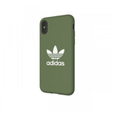 Adidas iPhone X/Xs -kuori TAI muotoonvalettu Canvas FW18 Trace Green