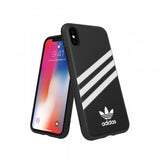 Adidas iPhone X/Xs -kuori TAI Muotoonvalettu kotelo FW18 Musta