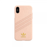 Adidas iPhone X/Xs -kuori TAI muotoiltu Snake FW18 -kotelo, vaaleanpunainen
