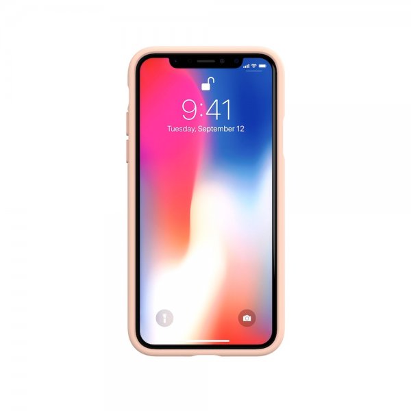 Adidas iPhone X/Xs -kuori TAI muotoiltu Snake FW18 -kotelo, vaaleanpunainen