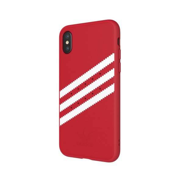 Adidas iPhone X/Xs -kuori OR Moulded Case Suede FW18 Punainen
