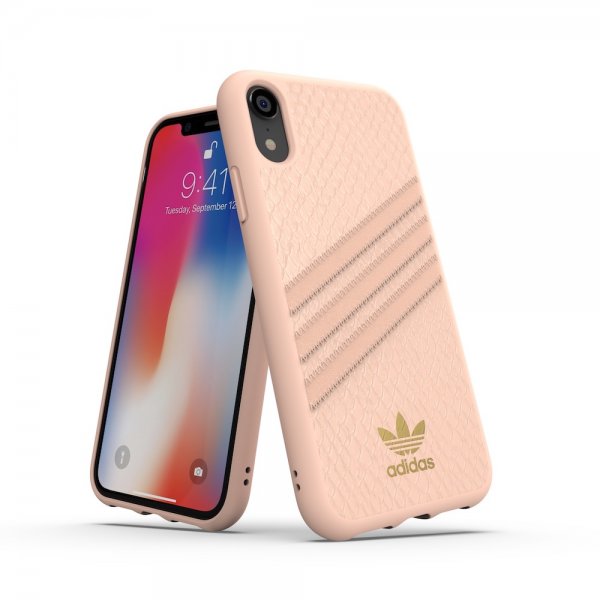 Adidas iPhone Xr Kuoret OR 3-Stripes Snap Case Snake FW18 Vaaleanpunainen