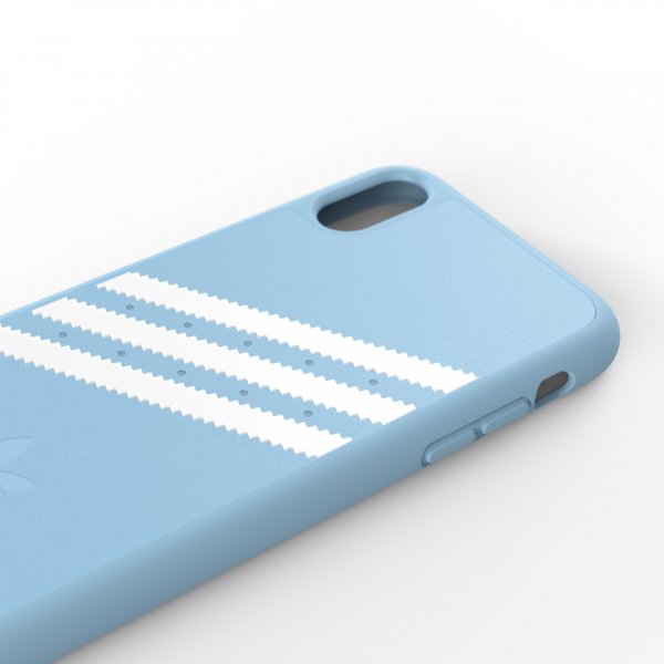 Adidas iPhone Xr -suojakuori OR Moulded Case Suede FW18 Vaaleansininen