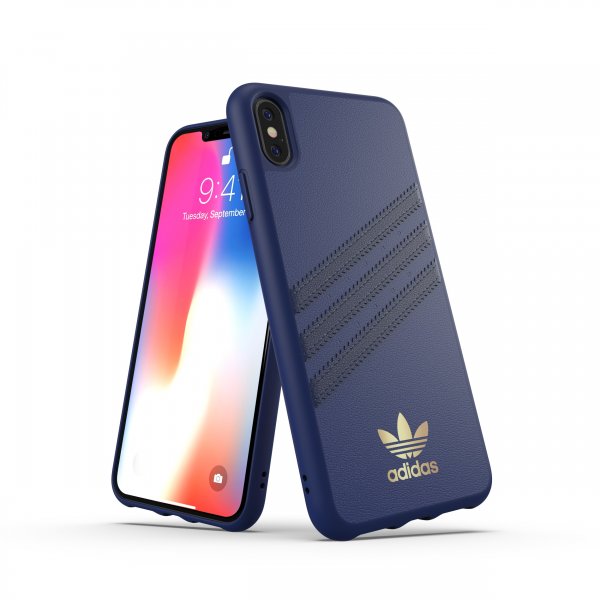 Adidas iPhone Xs Max Kuori OR 3-Stripes Snap Case FW18 Tummansininen