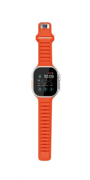 KeyBudz Apple Watch 44/45/46mm/Apple Watch Ultra -ranneke Journey Electric Orange