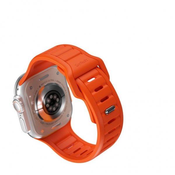 KeyBudz Apple Watch 44/45/46mm/Apple Watch Ultra -ranneke Journey Electric Orange
