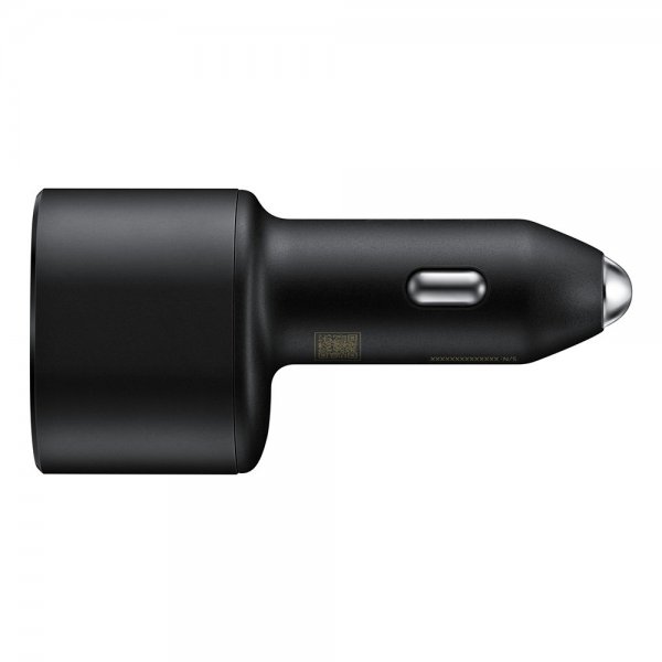 Samsung alkuperäinen autolaturi Super Fast Dual Car Charger 45W musta