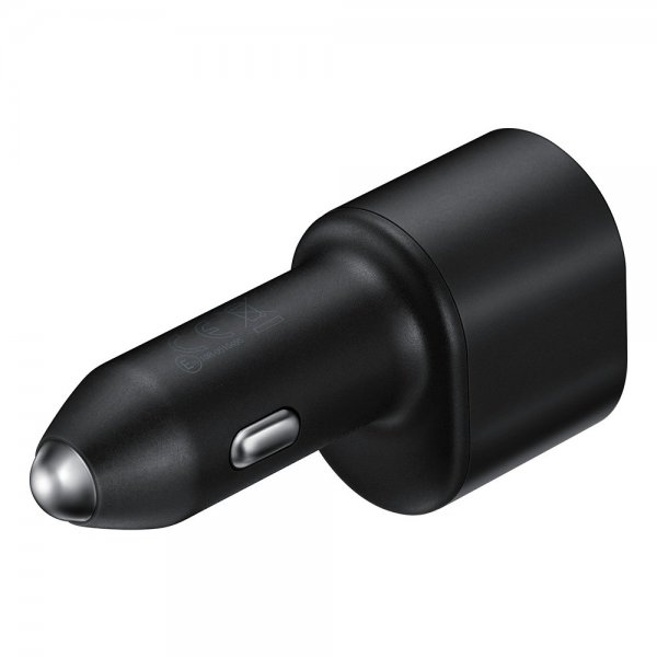 Samsung alkuperäinen autolaturi Super Fast Dual Car Charger 45W musta