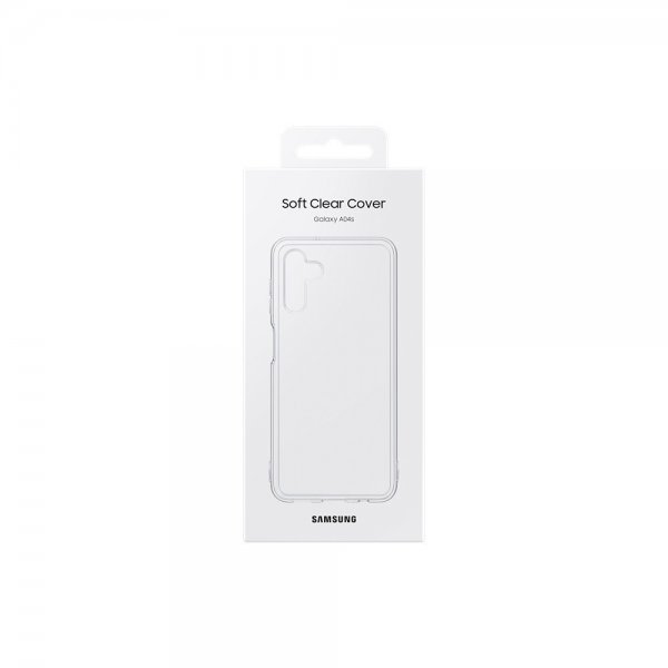 Samsung alkuperäinen Galaxy A04s -puhelinkuori, Soft Clear Cover, läpinäkyvä