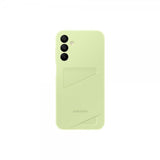 Samsung alkuperäinen Galaxy A15 -suojakuori, jossa korttipaikka, lime