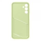 Samsung alkuperäinen Galaxy A15 -suojakuori, jossa korttipaikka, lime