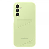 Samsung alkuperäinen Galaxy A15 -suojakuori, jossa korttipaikka, lime