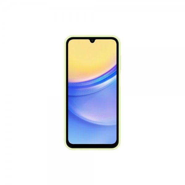 Samsung alkuperäinen Galaxy A15 -suojakuori, jossa korttipaikka, lime