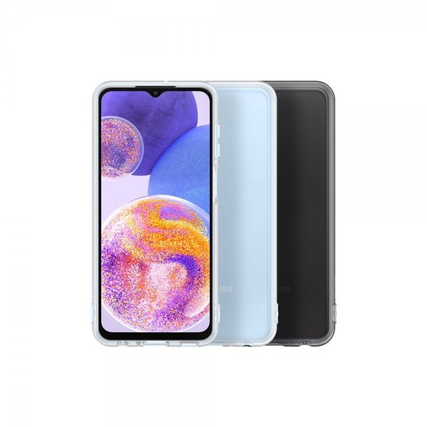 Samsung Alkuperäinen Galaxy A23 5G Kuori Soft Clear Cover Musta