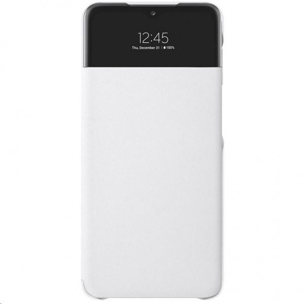 Samsung Alkuperäinen Galaxy A32 5G Kotelo Smart S View Wallet Cover Valkoinen