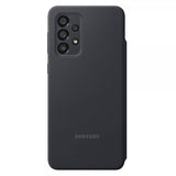 Samsung Alkuperäinen Galaxy A33 5G Kotelo Smart S View Wallet Cover Musta