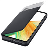 Samsung Alkuperäinen Galaxy A33 5G Kotelo Smart S View Wallet Cover Musta