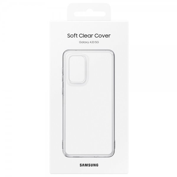 Samsung Original Galaxy A33 5G Kuori Soft Clear Cover Läpinäkyvä