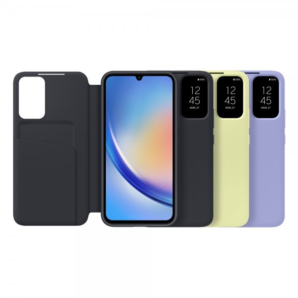 Samsung alkuperäinen Galaxy A34 5G Smart View -lompakkokotelo, lime