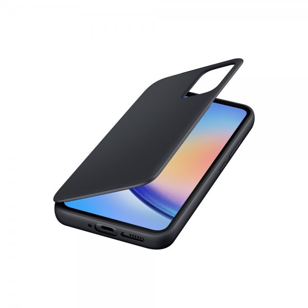Samsung Alkuperäinen Galaxy A34 5G Kotelo Smart View Wallet Case Musta