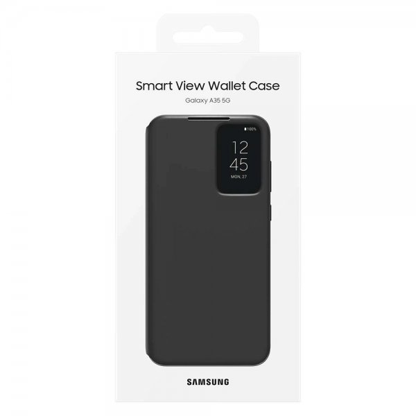 Samsung Original Galaxy A35 -kotelo Smart View Wallet Case, musta