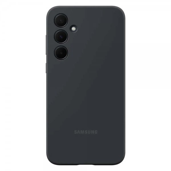Samsung Alkuperäinen Galaxy A35 Silikonisuojakuori Musta