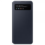 Samsung Alkuperäinen Galaxy A41 -suojakotelo Smart S View Wallet Cover, musta