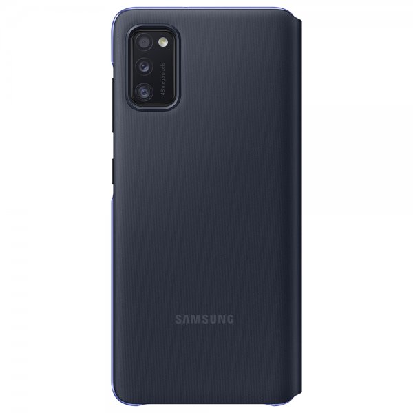 Samsung Alkuperäinen Galaxy A41 -suojakotelo Smart S View Wallet Cover, musta