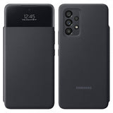 Samsung Alkuperäinen Galaxy A53 5G -suojakotelo Smart S View Wallet Cover musta