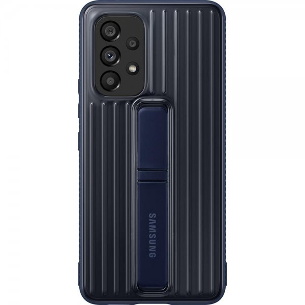 Samsung alkuperäinen Galaxy A53 5G suojakotelo Protective Standing Cover läpinäkyvä Navy