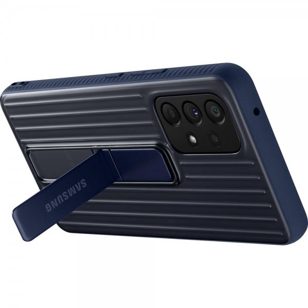 Samsung alkuperäinen Galaxy A53 5G suojakotelo Protective Standing Cover läpinäkyvä Navy