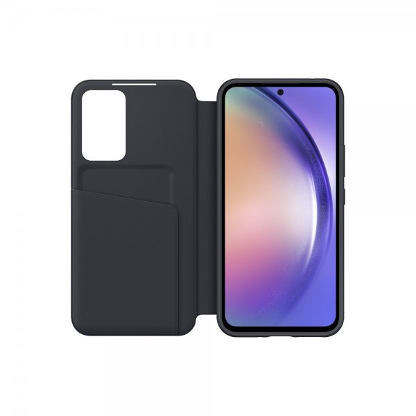 Samsung alkuperäinen Galaxy A54 5G -suojakotelo Smart View Wallet Case, musta